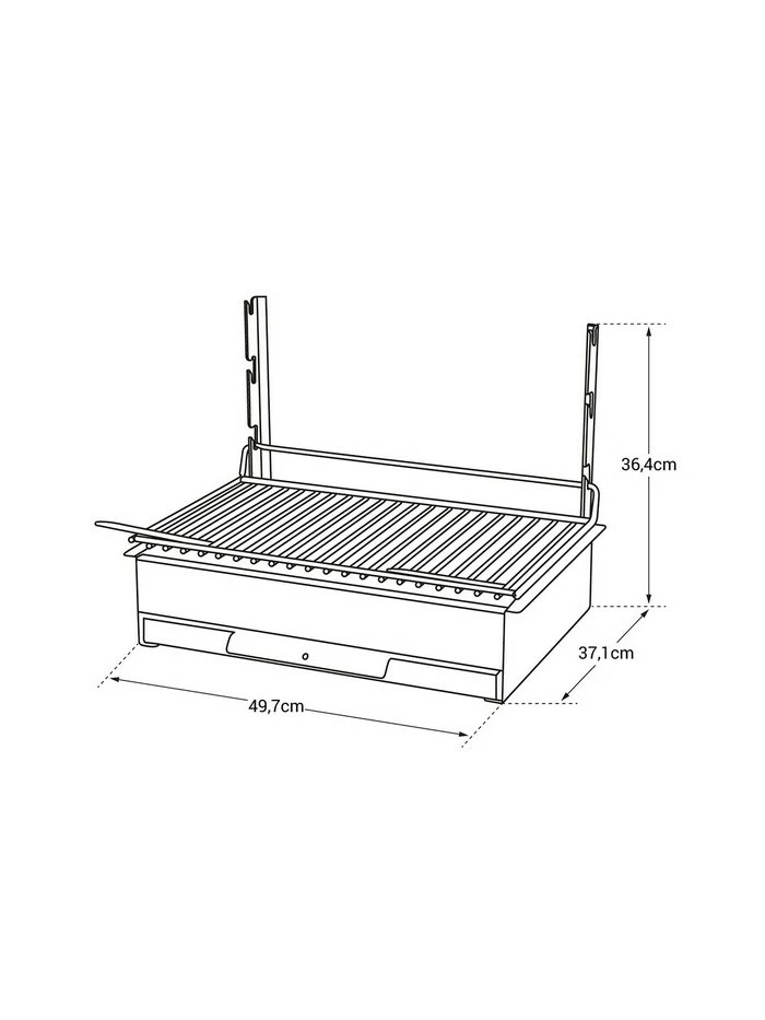 Barbecue Vulcain 48*28 - Le Marquier 4 Barbecue Vulcain 48*28 - Le Marquier – Image 2