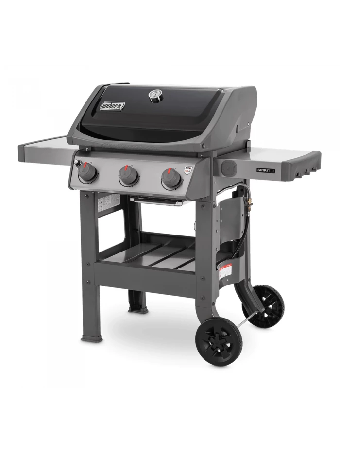 Barbecue Gaz Spirit II E-310 Noir Avec Plancha Émaillée - Weber 5 Barbecue Gaz Spirit II E-310 Noir Avec Plancha Émaillée - Weber – Image 3