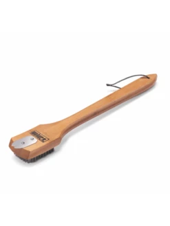 Brosse De Nettoyage Poignée En Bambou, Poils En Acier Inoxydable - Weber