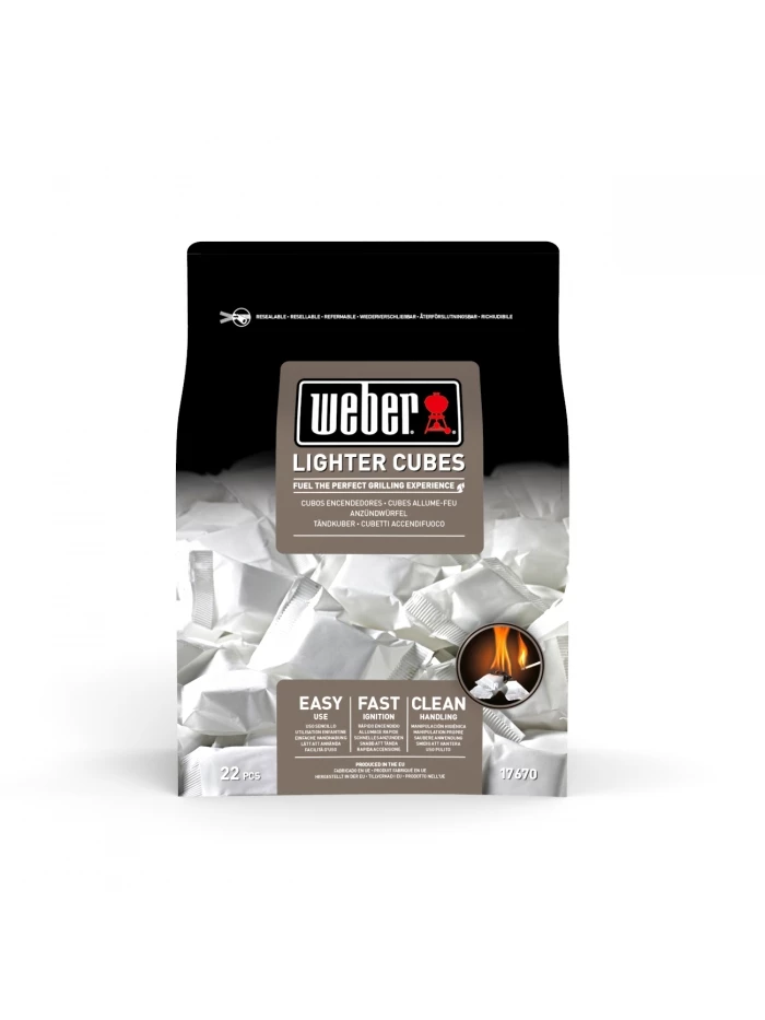 Cube Allume-feux Blancs - Boîte De 22 Cubes - Weber 3 Cube Allume-feux Blancs - Boîte De 22 Cubes - Weber