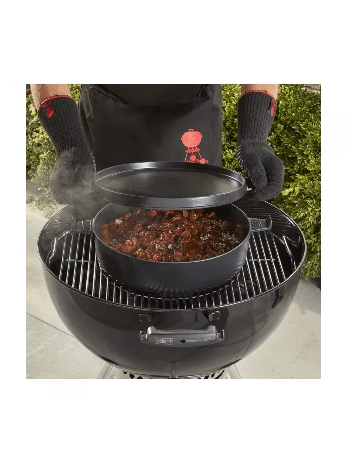 Cocotte 2 En 1 En Fonte D'acier Pour Gourmet BBQ System - WEBER 8 Cocotte 2 En 1 En Fonte D'acier Pour Gourmet BBQ System - WEBER – Image 6