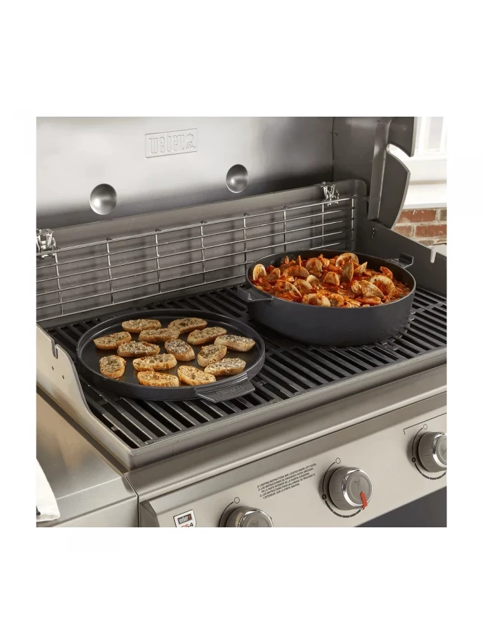 Cocotte 2 En 1 En Fonte D'acier Pour Gourmet BBQ System - WEBER 9 Cocotte 2 En 1 En Fonte D'acier Pour Gourmet BBQ System - WEBER – Image 7