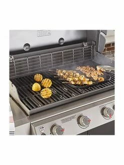 Combiné Grill & Plancha - WEBER 11 Combiné Grill & Plancha - WEBER -France Barbecue Soldes 2024 grille de saisie weber en fonte d acier pour gourmet bbq system 3