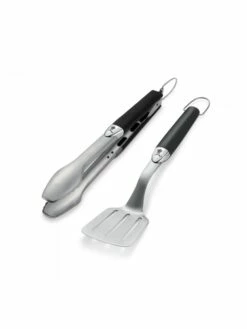 Kit D'ustensiles Premium En Acier Inoxydable, Noir, 2 Pièces - Weber