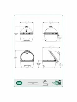 Barbecue Charbon Pack 2XL CHARIOT : Egg + Conveggtor - BIG GREEN EGG -France Barbecue Soldes 2024 pack 2xl chariot egg conveggtor big green egg 3