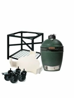 Barbecue Charbon PACK MEDIUM : Table Modulaire + Egg + Conveggtor - BIG GREEN EGG