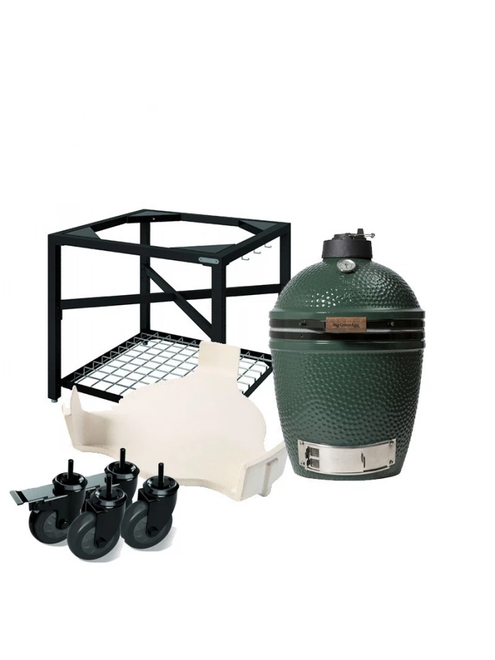 Barbecue Charbon PACK MEDIUM : Table Modulaire + Egg + Conveggtor - BIG GREEN EGG 3 Barbecue Charbon PACK MEDIUM : Table Modulaire + Egg + Conveggtor - BIG GREEN EGG