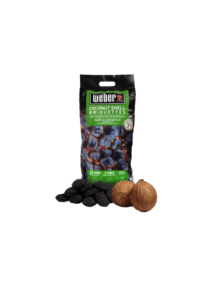 Sac De 8kg De Briquettes De Noix De Coco - Weber 3 Sac De 8kg De Briquettes De Noix De Coco - Weber