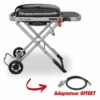 Traveler Barbecue Gaz - Black - WEBER 2 Traveler Barbecue Gaz - Black - WEBER -France Barbecue Soldes 2024 weber q 1200 fuchsia