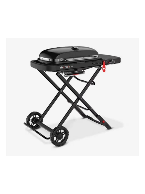 Weber Traveler Barbecue Gaz - Stealth Edition - Black -France Barbecue Soldes 2024 weber traveler barbecue gaz stealth edition black