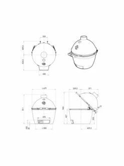 Barbecue Charbon PACK XL/LARGE Egg + Table Acacia - Big Green Egg -France Barbecue Soldes 2024 xl egg ensemble egg table acicia big green egg 3